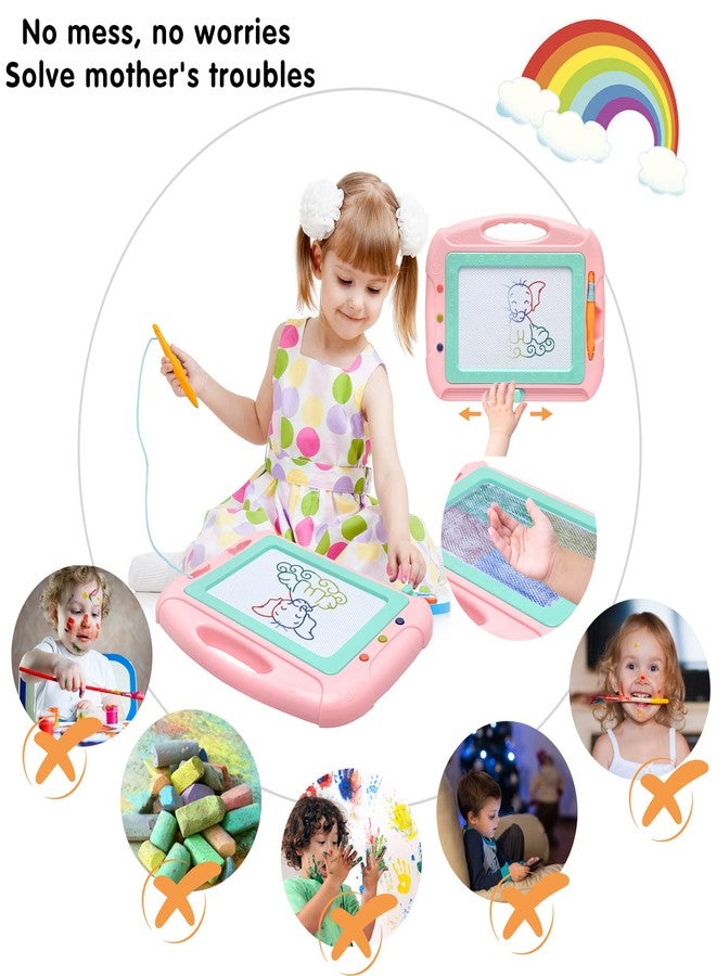HZZILEY Toys for 3 Year Old Girls, Magnetic Drawing Board Toddler Toys for Girls Boys, A Etch Erasable Doodle Board Kids Toy with 1 Pen Sketch Boards, Easter Birthday Gifts for 3 Year Old Girl Learning Toy - Image 5